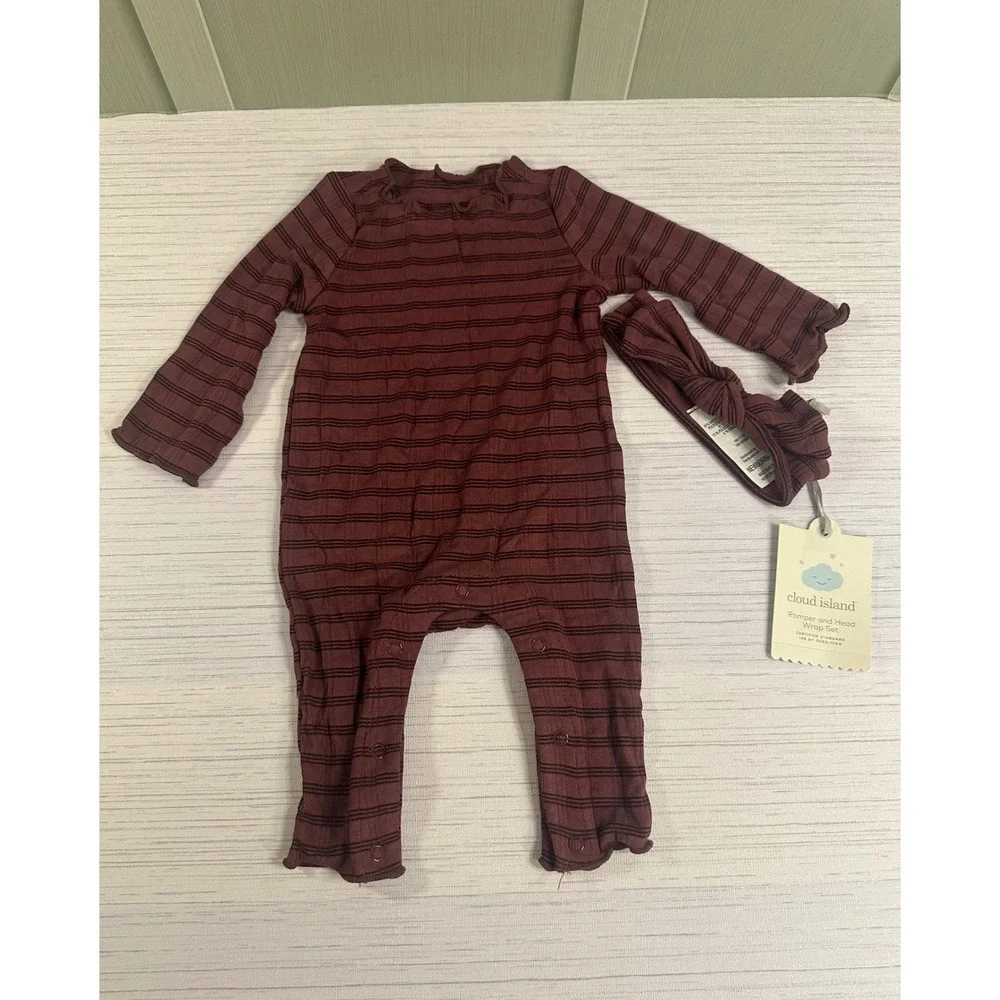 Cloud Island Baby Girls Newborn NB 0M Bodysuits Pants Sleep Play Romper Lot 11pc
